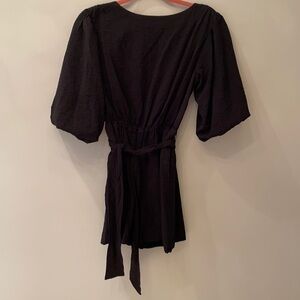 NWT Anthro Romper black Sz XS​​​​​